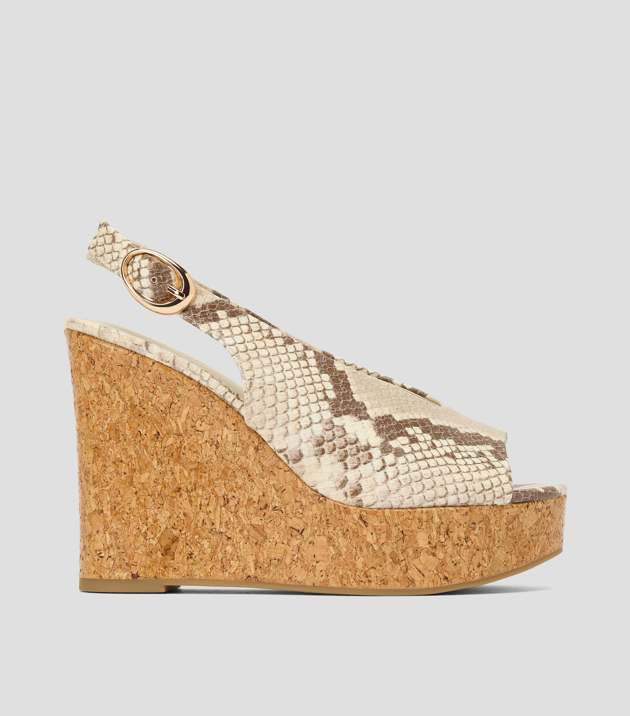 Alpargatas Tatianah tacón alto cuña animalskin Mujer